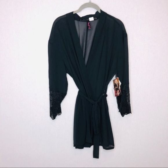 Dreamgirl Other - Chiffon & Lace Sleeve Robe